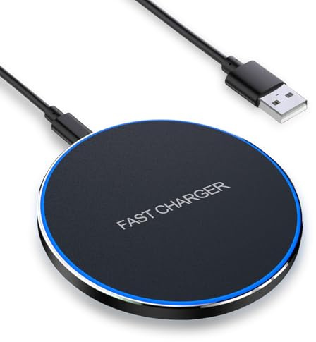 Caricabatterie senza fili rapido da 15 W, caricatore a induzione, stazione di ricarica compatibile con iPhone 16 15 14 13 12 11 Pro Max/Pro/Mini/XS/XR/X/8 Plus;Samsung/Xiaomi/Huawei