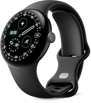 Google Pixel Watch 4 (41 mm) - Smartwatch Android con tracker per fitness e benessere, e assistente virtuale Gemini - Cassa in alluminio nero opaco - Cinturino sportivo nero ossidiana - Wi-Fi