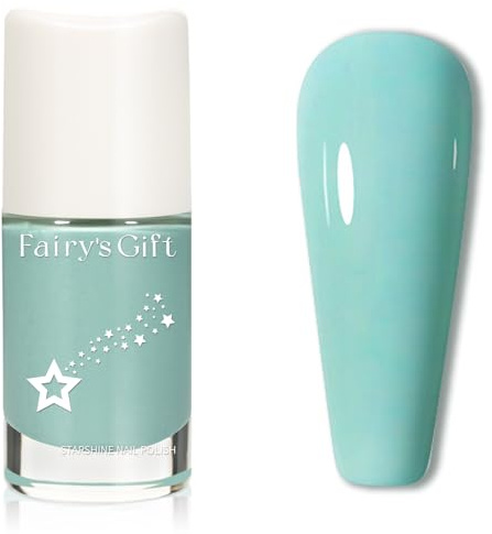 Mint Green Nail Polish - Dusty Green Nail Varnish - 60 Seconds nail Polish Quick Dry - 10 Ml Breathable Nail polish - Non Chip Long Lasting nail Varnish - Neutral Nail Polish Elegant for Women Girls