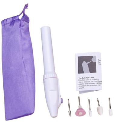 Mikikit Polisseuse Ongles Électrique Portable USB Ponceuse Rechargeable Multifonction pour Manucure Professionnelle et Maison Outil Compact pour Polissage et Soin des Cuticules