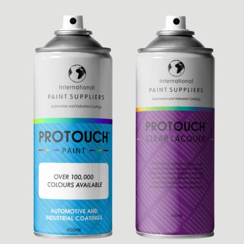 PROTOUCH CAR PAINT PERFECT MATCH BY COLOUR CODE ANY CAR MANUFACTURER AVAILABLE IN SPRAY AEROSOL TOUCH UP BOTTLE PEN WITH BRUSH (PAINT + CLEAR LACQUER SPRAY AEROSOL)