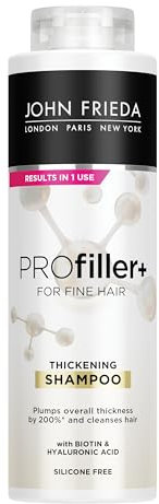 John Frieda PROfiller+ Thickening Shampoo for Thin, Fine Hair, 500ml