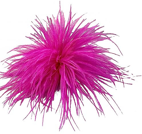 Feder Brosche Schal Clip Schmuck Zubehör Frauen Kleidung Dekoration Straußenfeder Material Corsage Pin Revers Pins, Zink