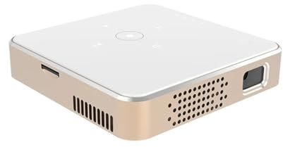 Mini proyector DLP portátil Home Theater 1080P 4K compatible con Android Wifi TV sin pantalla para teléfono móvil Smartphone (D como se muestra) pequeño regalo
