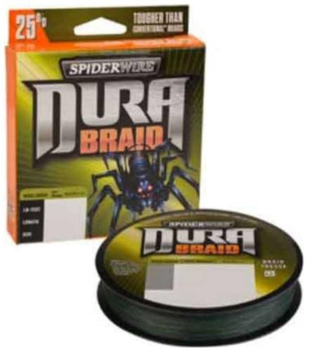 SpiderWire DURA Braid, Angelschnur, Superline, Raubfischangeln, Hecht, Barsch, Zander, Forelle, Unisex, Moosgrün, 0.28mm | 22.5kg | 49.5lb | 3000yd