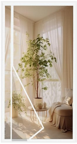 MAGICDOOR Magnet Fliegengitter Tür Glasfaser 70x210cm, Seite Öffnung Magnetvorhang Insektenschutz Balkontür Feinmaschig Ohne Bohren Fliegenvorhang Terrassentür für Schlafzimmer Wohnzimmer Küche