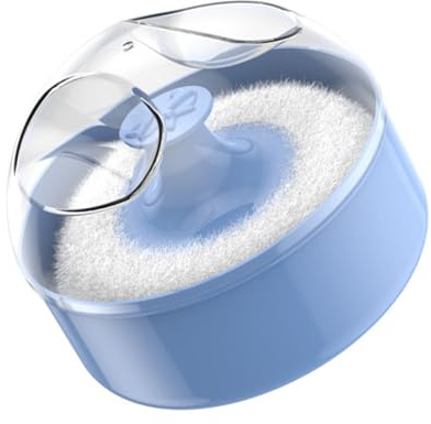 Grande houppette à poudre avec étui pour nourrisson - Pour le corps de nourrisson - Pompon à poudre vide - Boîte en vrac - Cosmétique corporelle et récipient pour nouveau-né