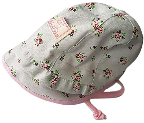 PickaPooh Mädchen Mütze Emma Bio-Baumwolle, Blume Grau, Gr. 46