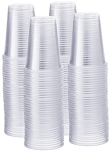 GUSTO 9 oz Clear Plastic Cups [500 Count] Disposable Cold Drinking Cups for Parties, Events, & Everyday Use – BPA-Free, Durable Polypropylene (Formerly Comfy Package)