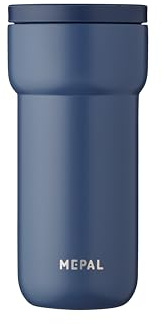 Mepal - Taza Aislante Ellipse - 4 Horas Caliente y 8 Horas Fría - Taza Termica para Llevar - Adecuada como Taza de té y Taza de Café - Se Adapta a Todos los Portavasos - 375 ml - Nordic Denim