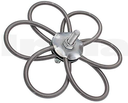 BSD Shornstein Reinigung Federbürste, Kaminbesen, Schornsteinbesen - 2x M12 Gewinde - 200mm
