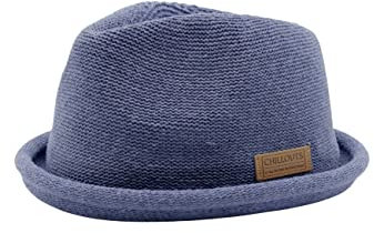 CHILLOUTS Tocoa Hat - Pork Pie Hut Herren/Damen, 100% Polyester, Unisex Sommer Trendhut, Crushable, Adjustable, blau, L-XL