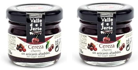 Pack 2 uds Mermelada Extremeña Artesana de Cereza de Valle del Jerte Corazón Extremeño 30g