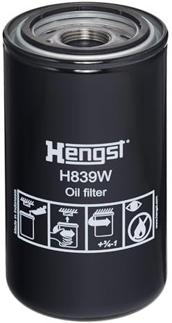 HENGST - Ölfilter H839W - Öl-Anschraubfilter für KFZ - Hochwertiger Motorölfilter für KFZ mit Otto- oder Dieselmotor - Robuster Ölfilter mit hoher Schmutzaufnahmefähigkeit