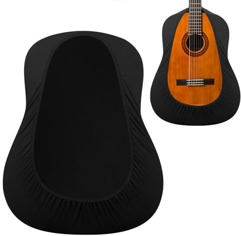 Funda para Guitarra Musiin de Tela elástica negra, Funda Antipolvo portátil para Guitarra clásica.