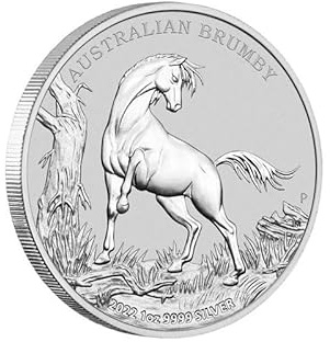 1 unze Silbermünze - Australian Brumby 2022-1 Oz Silber Silver 999 nur 25.000! Top Zustand in Kapsel Premium Anlagemünze