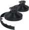 VOUNOT® Borde Jardín Césped Borde Flexible de PVC, Delimitadores de Bordes para Jardín, Bordura Exterior para Tierra Cenefa Parterres con 80 Clavijas, Longitud 40m Altura 5cm, Negro