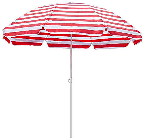 BGFYUSF Ombrellone da spiaggia all'aperto, ombrellone da pesca da campeggio, parasole e antipioggia, 220 cm, 250 cm, motivo a strisce, rosso, blu, verde, giallo