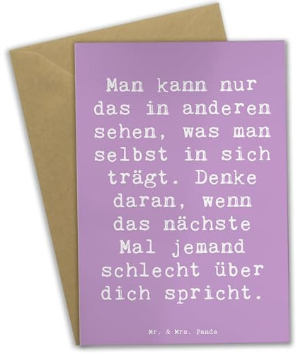 Mr. & Mrs. Panda Grußkarte Spruch Mobbing bewältigen Spiegelbild - Geschenk, Lebensfreude, Hoffnung, Zuversicht, Vertrauem, Mut, einladungskarten, Aufmunterung, Beileidskarte, hochzeitskarten, Trost