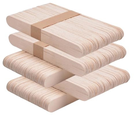 TEHAUX 250stücke Holz Bastelstäbchen Diy Eisstiele Bastelstiele Für Kindergarten Aktivitäten Naturmaterialien Für Kreative Handarbeiten Und Feinmotorikübungen