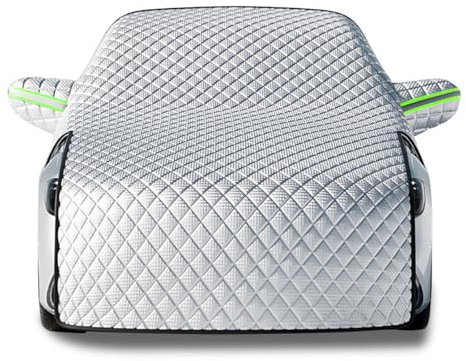 Adunsiaoto Windscreen Cover Frost Ice Snow Protector, Foldable Car Windscreen Frost Protector, Ice Sun UV Dust Water Resistant for Cars in All Weather, Windshield Front Window Cover for Cars