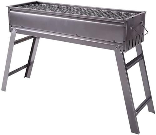 Camping Grill Träkol Utomhusfällbar Kolgrill Bärbar För Trädgårdscamping Familjemiddagar Campinggrill Picknickgrill(60 * 47 * 23cm)