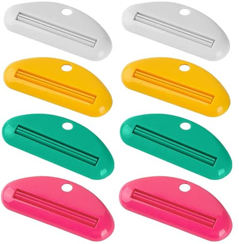 LuLiyLdJ tubenquetscher tubenpresse tubenquetscher für alle tube Geeignet für Küchen, Badezimmer und Studios 8-teiliges Set