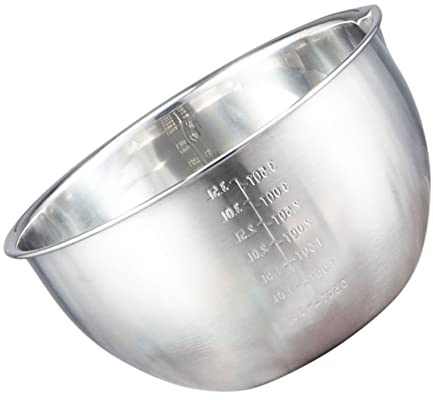 DECHOUS Bol Mélangeur en Acier Inoxydable 2,0 L, Argenté, Simple | Bol avec Balance, Récipient pour Mélanger les Œufs, Pratique, Grosse Capacité, Peu Déformable