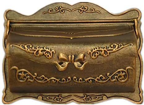 Wall Mounted Post Box, Wall Mounted Letterbox, Community Mail Boxes Letter Box Villa Letter Box Community Outdoor Rainproof Retro Mailbox (Brass)