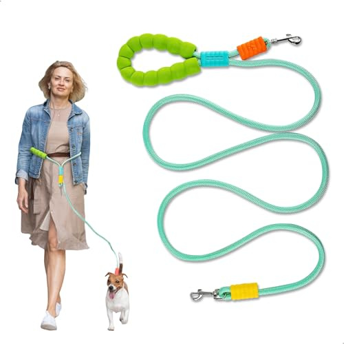 Handsfree hundkoppel, justerbart hundbälte med skumhandtag hundkoppel löpband 80–145 cm löpkoppel med hundar för små och medelstora hundar upp till 50 kg, 1 st, blå
