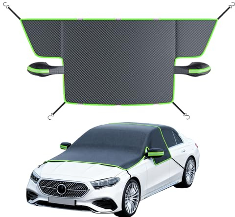 Windscreen Cover for Snow, All-Year Waterproof, Heavy Duty Car Sun Protection, Cover for Windscreen and , for Passenger Cars, SUVs, Trucks, Vehicles