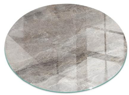 Tryckt eldstadsplatta glas | kamin golvskydd design | härdat värmebeständig yta | gnistskydd vedkamin | modern hem - fi80cm - hjul - Naturstensmönster