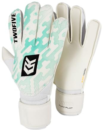 TWOFIVE | Guantes de Portero Fútbol Atlanta Basic Azul | Guantes de portero para entrenamiento, guantes resistentes a la abrasión, nivel de iniciación, recomendado para niños y niñas