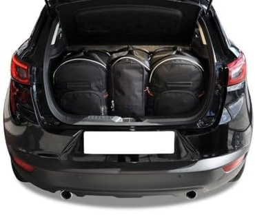 KJUST Dedizierte Kofferraumtaschen 3 stk kompatibel mit MAZDA CX-3 I (DK) 2015-2022