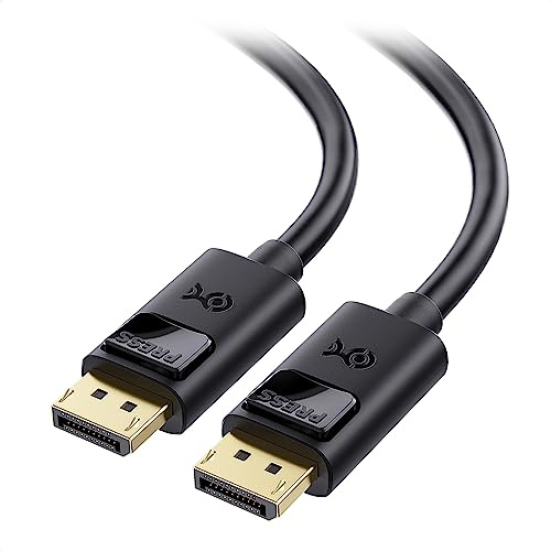 Cable Matters 32.4Gbps Long DisplayPort 1.4 Cable, 4.9m, Black | 8K@60Hz / 4K@240Hz, FreeSync, G-SYNC, HDR, DisplayPort Cable 1.4 for Gaming Monitor / PC / RTX 4080/4090, RX 6800/6900
