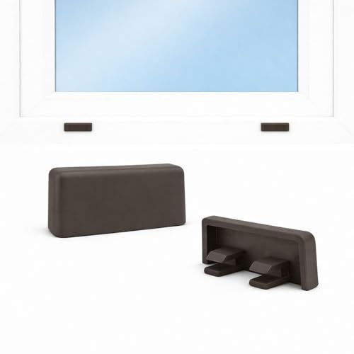 Ante bellum Bouchons de Drainage pour Fenêtres – Lot de 20 Capuchons pour Profilés Plastique et Aluminium, Gestion de l'Humidité et Condensation, Design PVC à Fixation Facile (Noir)