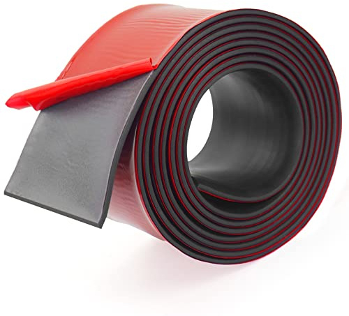 SDLDEER Bandes en caoutchouc néoprène, autocollantes, plaque en caoutchouc néoprène, tapis en caoutchouc pour bricolage, joints, tapis, sol, protection, tampon, anti-vibration, antidérapant (100 mm (l