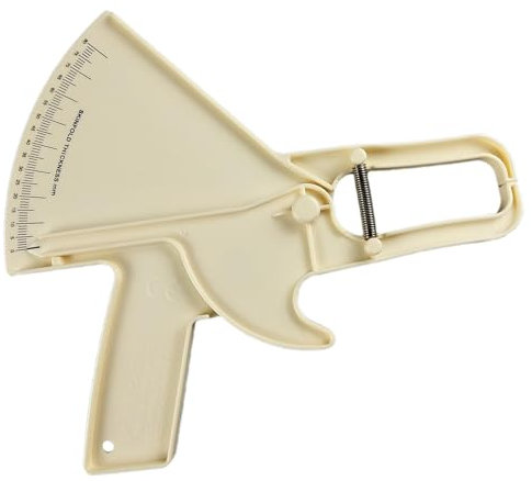 Körperfettmessschieber, Fettmaß für den Körper - Skinfold 0-88mm Körperfett-Messschieber | Doppelfeder-Handfettband, tragbares, genaues Messwerkzeug zur Überwachung des BMI