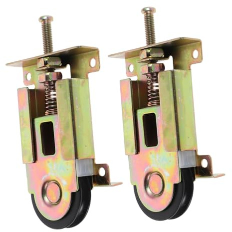 Générique Lot De 2 Roulettes Porte Coulissante Placard En MéTal Avec Roulement À Billes Pom Convexe 1 1/2 Pouce Quincaillerie Remplacement Pour Meubles Facile À Installer
