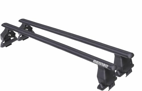 Barre portatutto Tema in acciaio di colore nero compatibile con ALFA ROMEO Giulietta 5 porte anno dal 10 in poi con tetto liscio