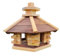 Vogelhaus aus Holz – Witterungsbeständig – In 3 Größen: L/XL/XXL – Futterhaus für Wildvögel – Ideal für Garten & Balkon (NP, XXL)