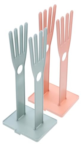 BESPORTBLE 2pcs Glove Holder Drying Rack Detachable Kitchen Towel Storage Stand Space Saving Countertop Organizer for Efficient Drying and Tidy Kitchen Essentials Pink Light Blue