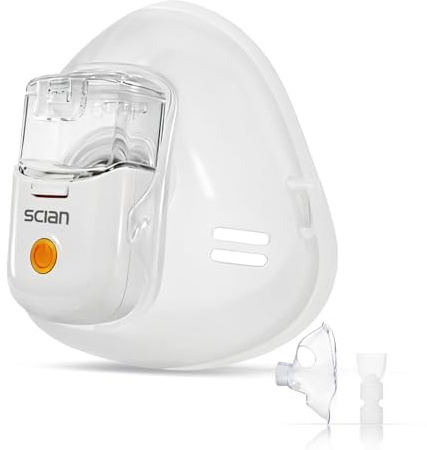 SCIAN Tragbares Inhaliergerät für Erwachsene & Kinder, Leise, für Asthma & Atemwege – Ideal für Zuhause, Unterwegs und im Liegen