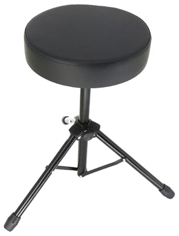 predolo Trono de tambor, taburete de batería, asiento acolchado para conciertos, escenarios, prácticas y espectáculos.