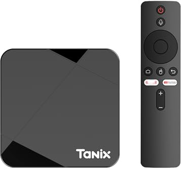 Tanix TX5 Android 14.0 TV Box Quad-Core RAM 2GB ROM 16GB Dual Band WiFi6 BT5.0 4K 6k AV1 Ultra HD Control de voz Dual Launchers Player