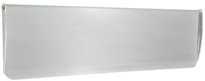 Infinity Decor Victorian Style Satin Chrome Draught Excluder Letter Box Cover Tidy Flap 275 x 80mm Ideal for Internal or External Door Gates