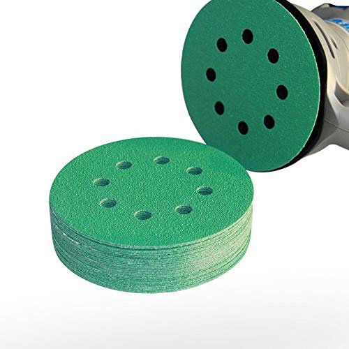 WNJ-TOOL Lot de 25 disques abrasifs professionnels anti-encrassement 125 mm Grain 240