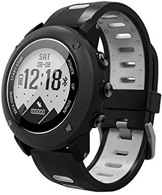 SOONCAT Orologio GPS da Uomo, con smartwatch da Corsa Orologio Sportivo da Uomo Tutto Nero Militare con 11 modalità Sport-Nero