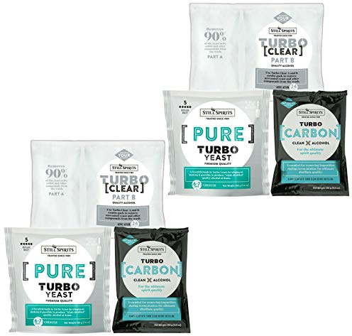 Still Spirits 2x Pure Turbo Yeast, TurboClear, Liquid Carbon