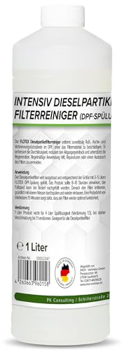 Flotex DPF Reiniger Dieselpartikelfilter 1L | Entfernt zuverlässig Ruß, Asche und Verbrennungsrückstände | Partikelfilter Reiniger Diesel verbessert Leistungsfähigkeit des Motors
